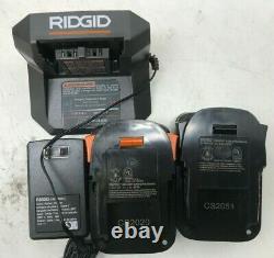 RIDGID R9272 18V Cordless 2-Tool Combo Kit with (2)Batteries, Charger, & Bag, LN