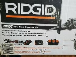 RIDGID R9652 18V 5 Piece Tool Kit With 2 Battery's, 1 Charger