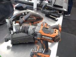 RIDGID TOOLS COMBO SET With CIRCULAR SAW, SAW ALL, DRILL, DRIVER (ISP006518)