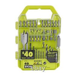 RYOBI 6-Tool Combo Kit Brushed Drill and Impact Drive Kit (40-Piece) 18V