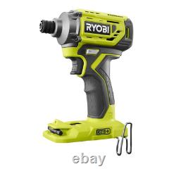 RYOBI Drill Driver Combo Kit 18V Lithium-Ion Battery Charger Included (5-Tool)