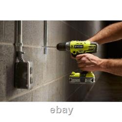 RYOBI Hammer Drill Driver Cordless Tool ONE+ 18V 1/2 Inch (Tool Only) w Handle