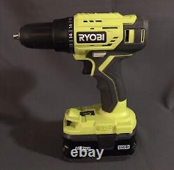 RYOBI ONE+ 18V Cordless 2 Tool Kit 1/2 Drill Driver & 1/4 Impact With1.5Ah & 4Ah