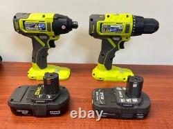 RYOBI ONE+ HP 18V Brushless Cordless 1/2 in. Drill/Driver and Impact (TDW022679)