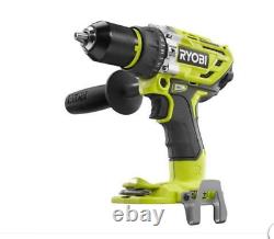 RYOBI P251 18V 1/2 BRUSHLESS HAMMER DRILL/DRIVER WithBIT, CLIP & HANDLE TOOL ONLY
