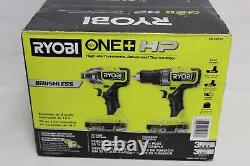 RYOBI PBLCK01K ONE+ HP 18V Brushless Cordless 1/2 Drill Driver & Impact Kit NEW