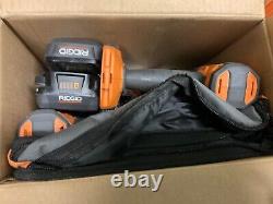 Ridgid R9209 2-Tool Combo kit Drill and Impact Driver Max Out Batteries/Charger