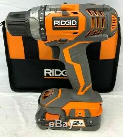 Ridgid R96021 Drill Impact Driver 2 Power Tool Combo Cordless Kit, ZX114