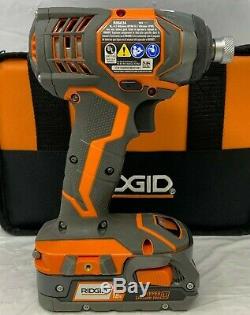 Ridgid R96021 Drill Impact Driver 2 Power Tool Combo Cordless Kit, ZX114