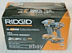 Ridgid R9780 2-Tool Combo Set Sub Compact Drill Driver and Impact Driver 18V