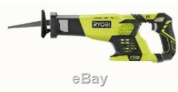 Ryobi 8 Tool Combo Kit Cordless Drill Driver Circular Saw Area Light Battery