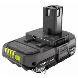 Ryobi Impact Driver and Cut-Off Tool, (2) Batteries, Charger, And Bag Compact