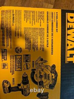 Sealed Dewalt 20v Max Lithion-ion 5-tool Combo Kit Dckss520d2 Brand New