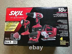 Skil 2887-23 18V Cordless 4-Tool Combo Kit. BRAND NEW IN BOX