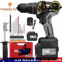 Thunder Tools 21V Cordless Drill Driver Batteries Max Torque 200N. M 1/2 Inch