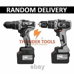 Thunder Tools 21V Cordless Drill Driver Batteries Max Torque 200N. M 1/2 Inch