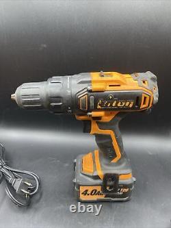 Triton T20 Drill Driver With 4 Batteries And 2 Chargers Used