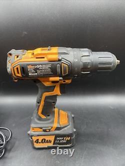 Triton T20 Drill Driver With 4 Batteries And 2 Chargers Used