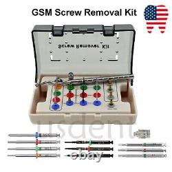 US Dental Implant Remover Drill Driver Guide Fixture Fractured Screw Removal Kit