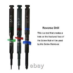 US Dental Implant Remover Drill Driver Guide Fixture Fractured Screw Removal Kit