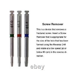 US Screw Remover Kit Implant Claw Reverse Drill Guide Driver NeoBiotech