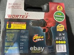 WORTEX drill/driver BD 1215-1 Li''included two batteries'