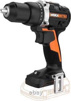 WX102L. 9 20V Power Share 1/2 Cordless Drill/Driver with Brushless Motor Tool O