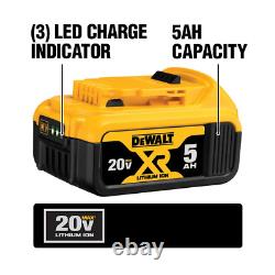 20-volt Max Xr Sans Fil Sans Fil 1/2 Po. Forage/conducteur Avec (1) 20-volt 5.0ah Ba