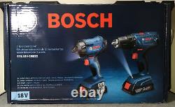 Bosch 2 Outil 18v Li-ion Combo Kit Impact Et Perceuse/conducteur Gxl18v-26b22