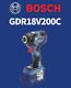 Bosch Gdr 18v-200c Perceuse À Percussion 200nm 3,400rpm 126mm Ec Brushless Nu Outil Uniquement