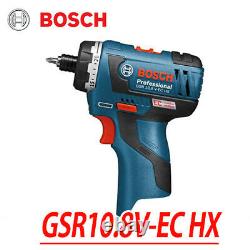 Bosch Gsr 10,8v-ec Hx Outil De Drill Professionnel Sans Fil De Pilote À Barres (body Only)