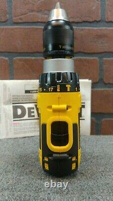 Dewalt Dc725 18v Compact 1/2 Hammer/drill Driver Bare Tool-nouveau