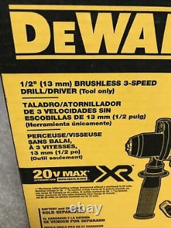 Dewalt (dcd991b) 20v Max Xr Brushless Drill/driver With 3 Speeds Bare Tool
