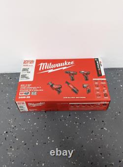 Ensemble Milwaukee M12 Li-Ion 5 outils avec 2 batteries, chargeur, sac 2498-25? NEW