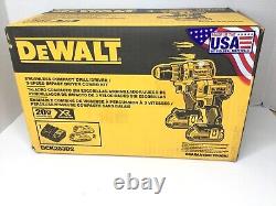 Ensemble combo DEWALT DCK283D2 2 outils - Kit perceuse-visseuse 20V MAX XR & Kit visseuse à percussion NEUF