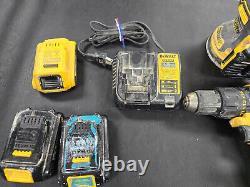 Ensemble d'outils DeWALT DCW210 DCD777 DCS334 20V MAX Drill Driver Palm Sander Jig Saw