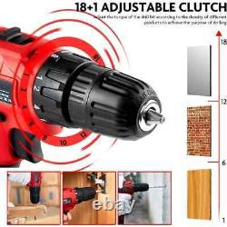 Ensemble d'outils sans fil pour travaux domestiques avec perceuse, tournevis, marteau, clés et pinces