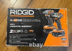 Ensemble de 2 outils Ridgid R9780 - Perceuse-visseuse et visseuse à choc subcompactes 18V