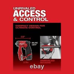 Ensemble de perceuse/visseuse Milwaukee 4-en-1 3/8 12V Li-Ion avec mandrin sans clé et batterie 6.0Ah