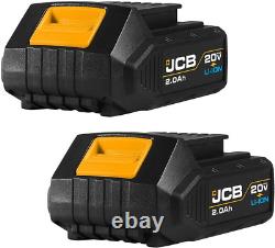 Jcb Tools 20v, 3-piece Power Tool Kit Hammer Drill Driver, Impact Driver