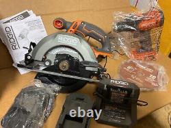 Kit Combo RIDGID R9207 18V 2 outils - perceuse/visseuse, scie circulaire et batteries