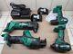 Kit Combo Metabo 18v Scie Alternative Multi-outil Pilote à Percussion Perceuse Batteries