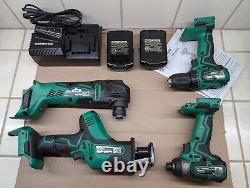 Kit combo Metabo 18V Scie alternative multi-outil pilote à percussion perceuse batteries