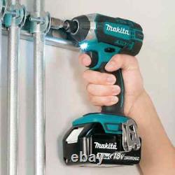 Kit combo d'outils Makita 7 pièces Marteau Perceuse à percussion 18V Lithium-Ion sans fil XT704