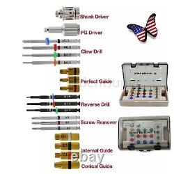 Kit de dépose de vis cassée pour implant dentaire avec guide de forage inversé et pilote SR Neobiotech