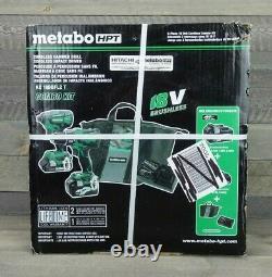 Metabo Hpt 18v 2 Outil Sans Pinceau Hammer Dril/impact Dril Kit 2 Batteries Et Boîtier