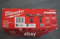 Milwaukee 2494-22 M12 Kit Combo de perceuse/visseuse sans fil 2 outils