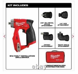Milwaukee 2505-20 M12 Fuel Installation Drill/driver (outil Uniquement Avec Pièces Jointes)
