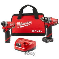 Milwaukee 2596-22 M12 Fuel 12v 2-tool Drill Driver/hex Impact Driver Combo Kit