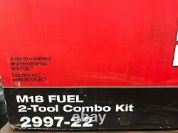Milwaukee 2997-22 M18 Carburant 2-tool Combo Kit Avec Marteau De Forage Et Conducteur D'impact